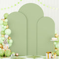 Spandex Arch Cover Sage Green for 6ft-7.2ft Round Top Arches - Elegant