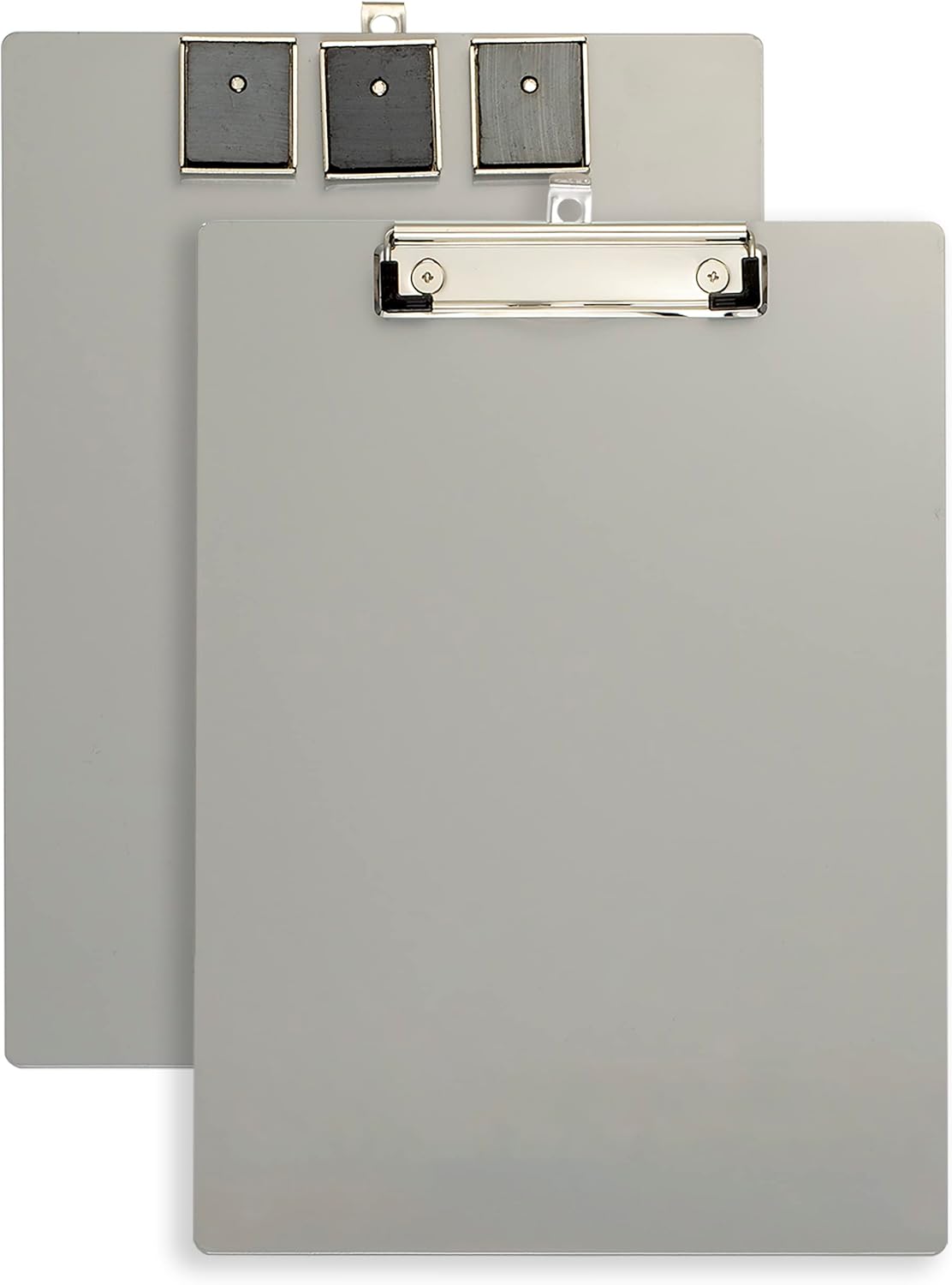 Officemate Silver Magnetic Clipboard - Sleek & Organized