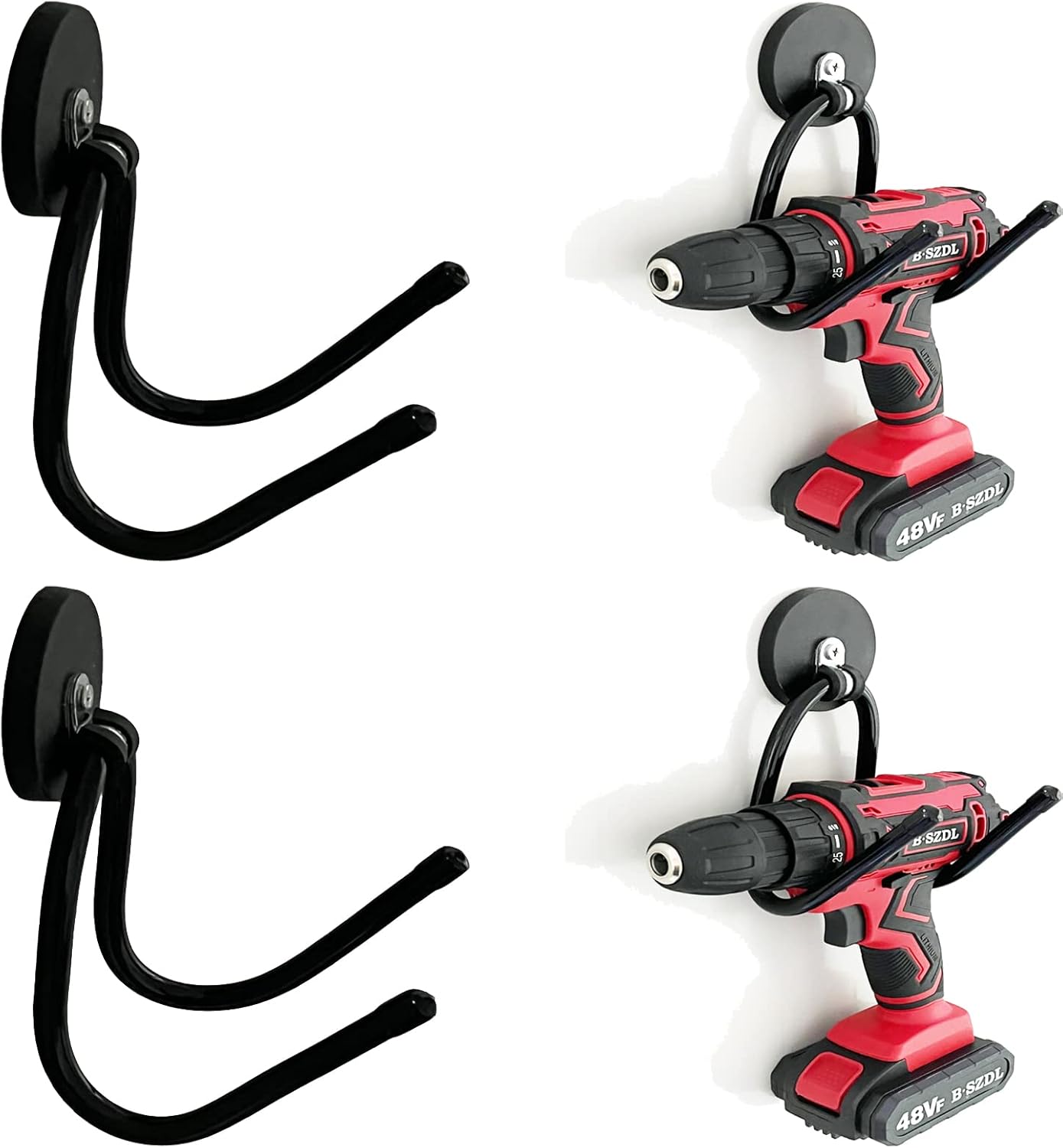2 Pack Magnetic Tool Holders: Heavy Duty Rack