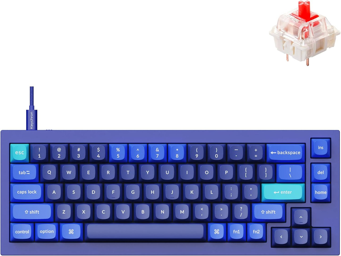 Keychron Q2 Wired Custom Mechanical Keyboard with RGB Lighting