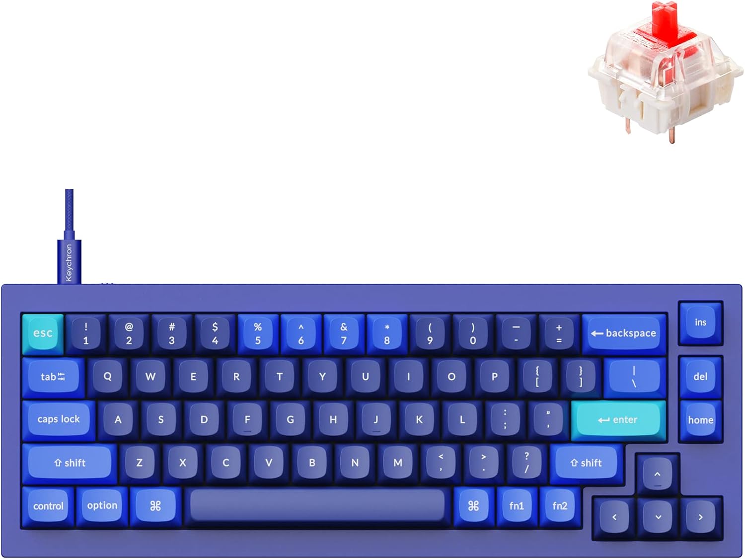 Keychron Q2 Wired Custom Mechanical Keyboard with RGB Lighting