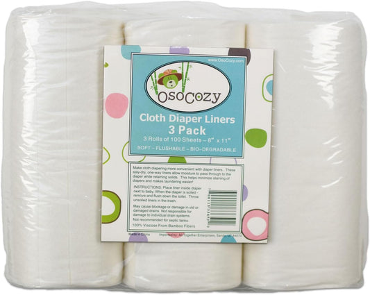 OsoCozy Flushable Diaper Liners - Cloth Diapering Made Easy