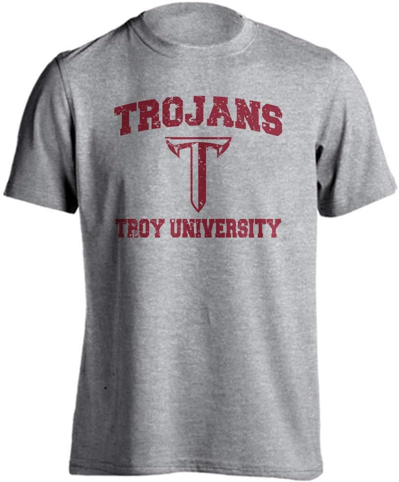 Troy University Trojans Distressed Retro Short Sleeve T-Shirt