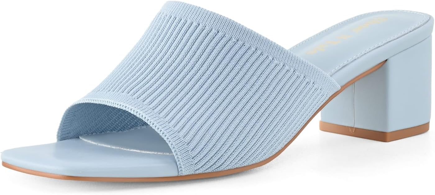 Shoe'N Tale Heeled Sandals for Women - Stylish Open Toe Mules