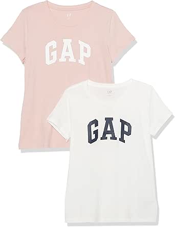 GAP Women's 2-Pack Classic Logo Tee T-Shirt for Everyday Style