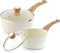 Ceramic Saucepan Set 2.0 & 3.0 Quart - Healthy Nonstick Pots