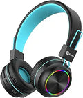 iClever BTH03 Kids Bluetooth Headphones with Safe Volume and LEDs