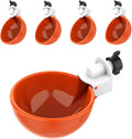 Automatic Chicken Waterer Cups (5 Pack) - Heavy-Duty Poultry Waterer
