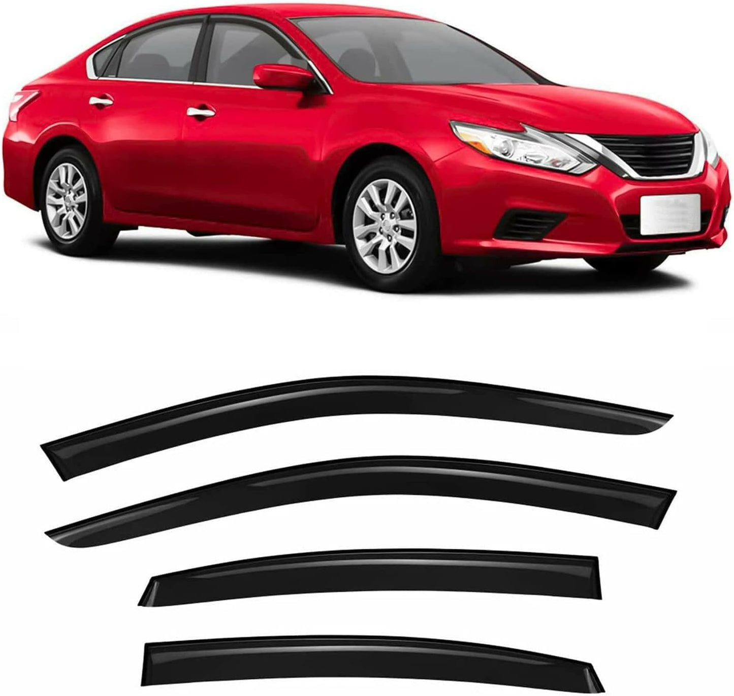 Tape-On Rain Guard for 2013-2018 Nissan Altima Windows Visor