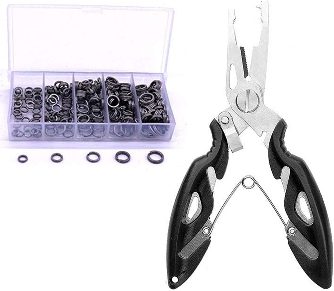 250pcs Stainless Steel Split Ring Kit - Saltwater Fishing & Jewelry Making