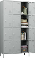 Metal Lockers for Employees 12 Door Storage Locker - Secure