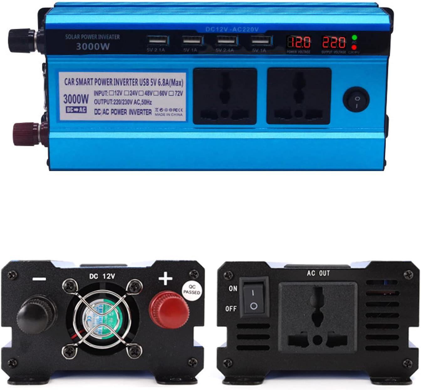 1500W Power Inverter: Reliable Camping, Auto, RV Solution