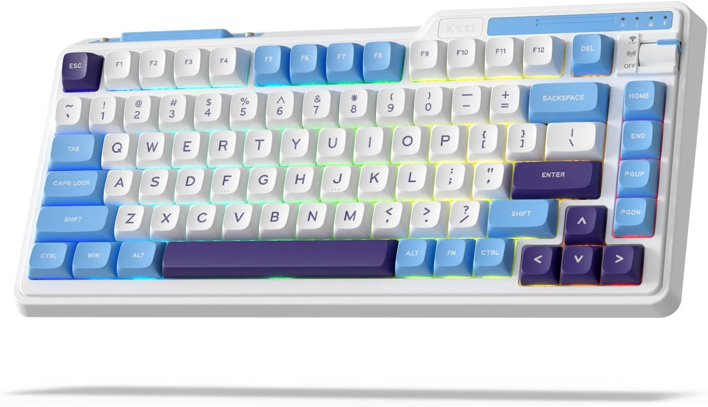 KZZI K75 Lite Wireless Mechanical Keyboard w/ RGB & Knob