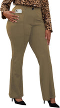 Wrinkle-Free Stretch Dress Pants Plus Size for Women (Style 52FC)