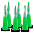 36 in Traffic Safety Cones 6Pack - Stable, Reflective Road Cones