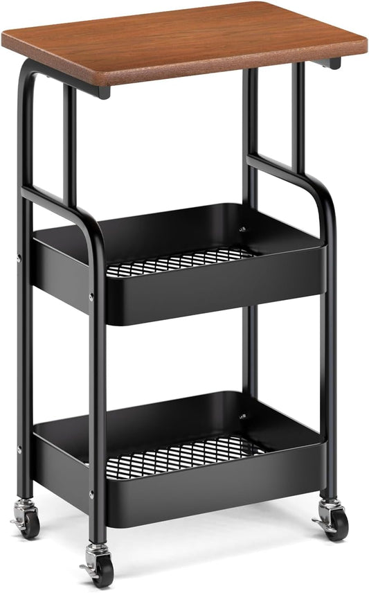 Premium 3-Tier Printer Cart: Stylish & Sturdy!