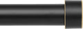 Adjustable Heavy-Duty Black Curtain Rod Kit - YAJUXIU