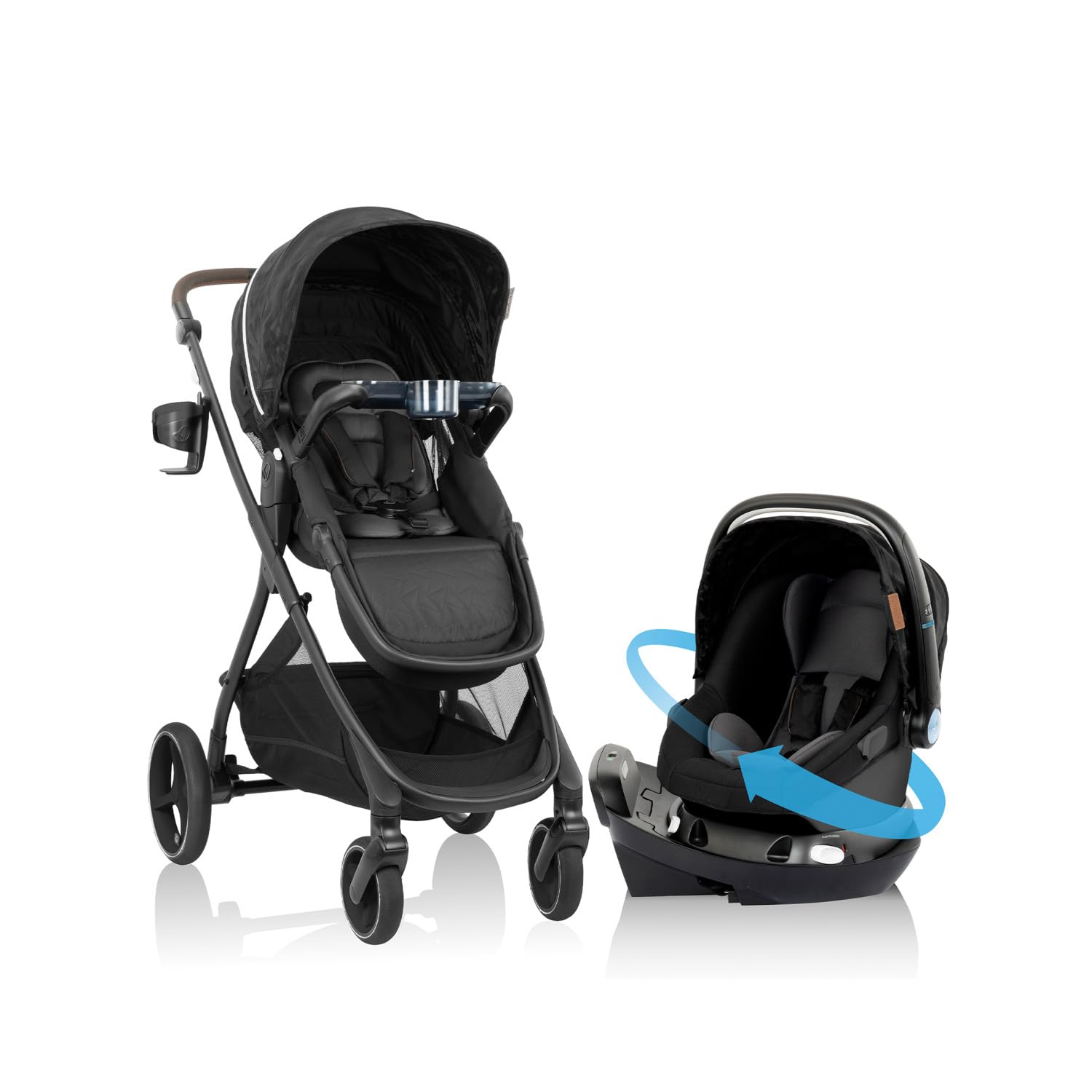Evenflo Shyft Intuiti+ Travel System with Rotating Car Seat