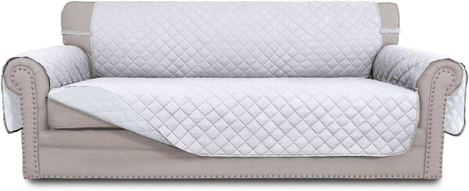 Easy-Going Reversible Couch Cover for 3 Cushion Sofa Protection