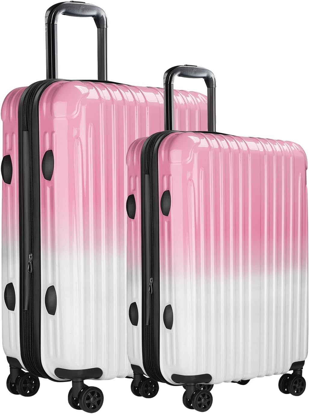 Lightweight Hardside Luggage Set with Spinner Wheels and TSA Lock