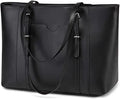 Laptop Tote Bag for Women PU Leather Water Resistant - Stylish Work