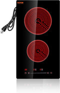 12 in 2-Burner Ceramic Cooktop Built-In Electric Stove Top - Compact