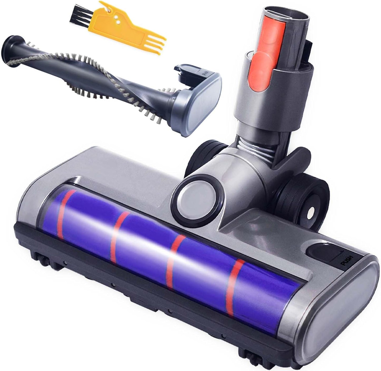 ADDFRESH Vacuum Head Replacement - LED Lights, Dual Roller Brushes