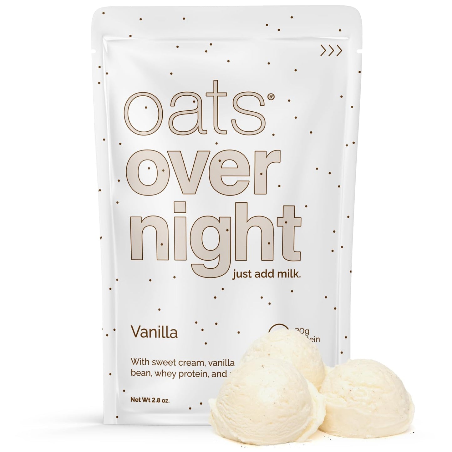 Oats Overnight Vanilla - High Protein Gluten Free Oatmeal