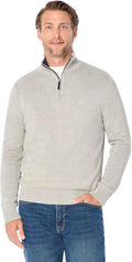 Nautica Men's Quarter-Zip Sweater - Classic Cotton Knit Fit