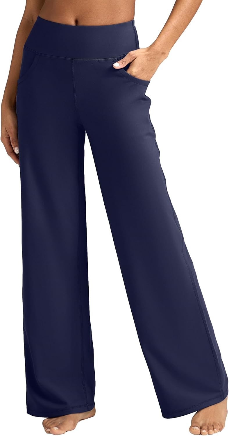 Wide Leg Yoga Pants for Women - High-Waisted Comfort & Style