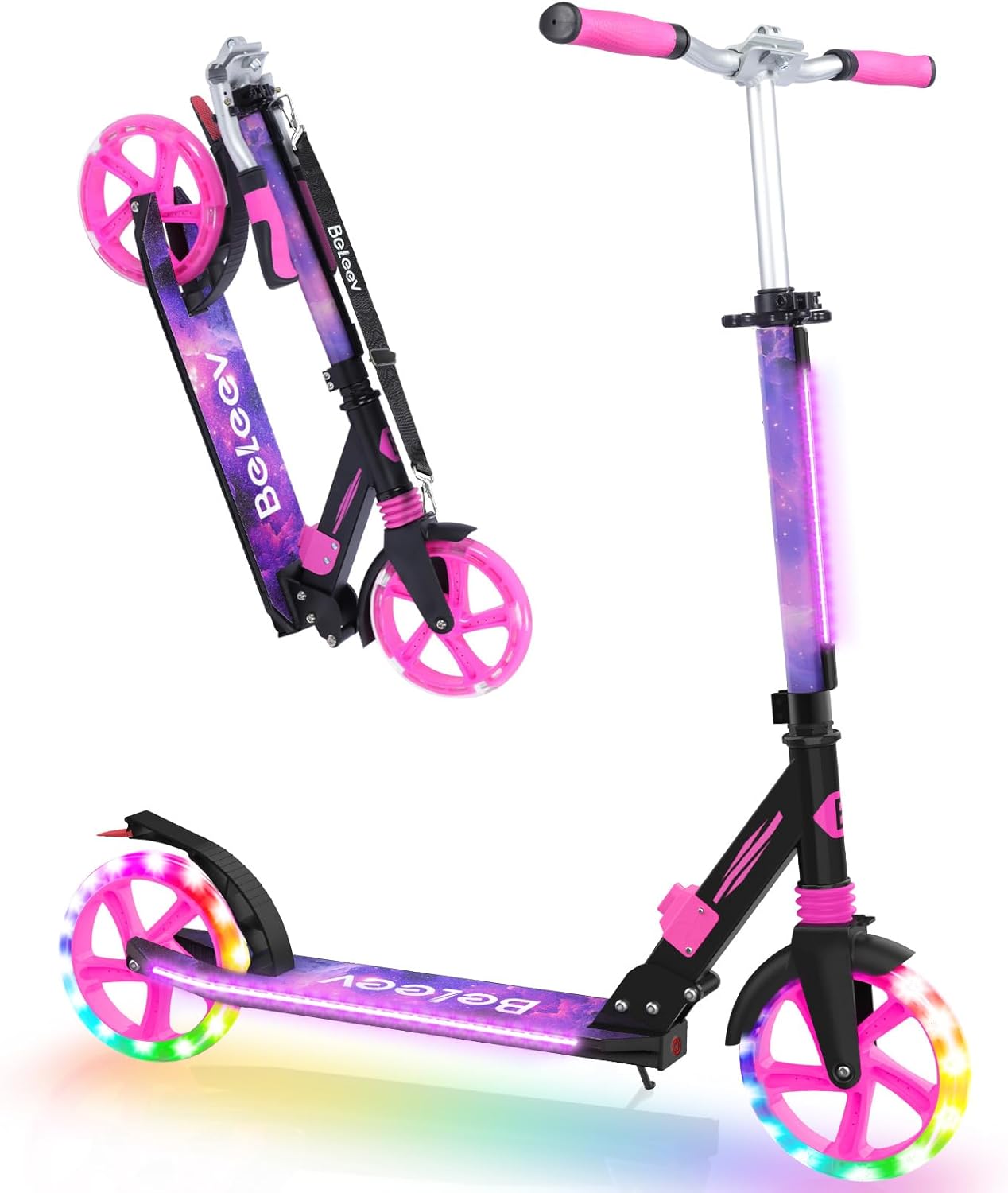 BELEEV V8 Scooters for Kids Ages 6+ with Adjustable Height