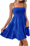 Women's A Line Ruffle Hem Sundress - Cute Casual Summer