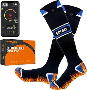 Heated Socks for Men Women with APP Control for Winter Adventures