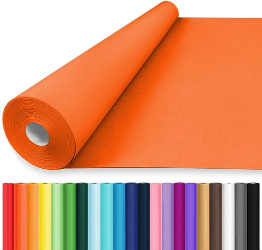 High-Quality 24in x 2520in Orange Wrapping Paper for All Occasions