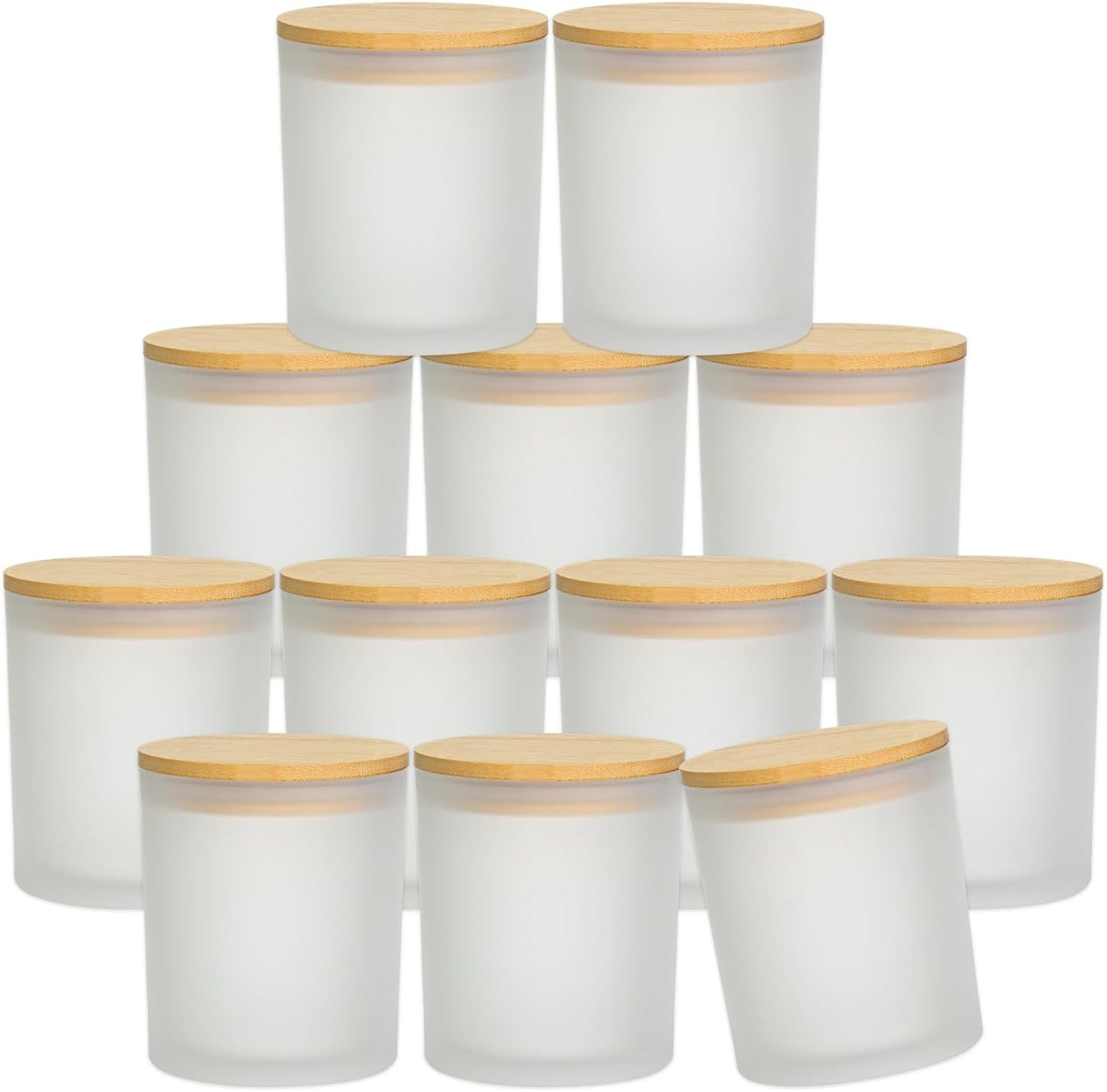 12Pcs Empty Candle Jars 14oz Frosted Glass Jars for Candle Making