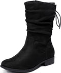 Luoika Women's Wide Width Ankle Boots - Comfortable Low Block Heel any