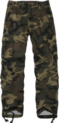 Women's Mid-Rise Cargo Pants Heavy Cotton - 8 Pockets, Regular