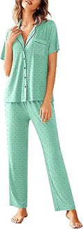 Avidlove Women Pajamas Set Notch Collar Short Sleeve - Soft Year-Round