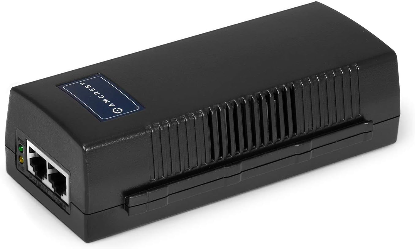 Amcrest Active Gigabit PoE Injector Adapter for Remote Power
