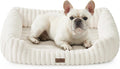 Cute Pet Bed for Small Dogs & Cats - Orthopedic Cozy Rectangle Bed