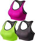 Match Racerback Sports Bras for Women - Padded Seamless Strappy