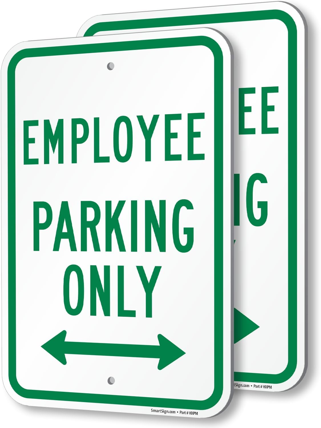 SmartSign Employee Parking Only Sign - Durable 2-Pack 12x18