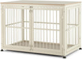 48 in Rustic Heavy Duty Dog Crate Furniture for Extra Large Dogs