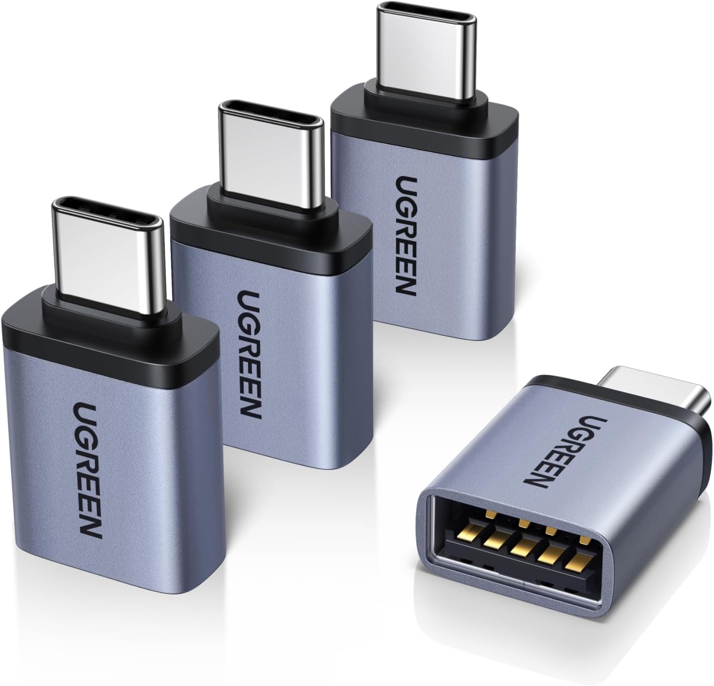 Fast 10Gbps USB C Adapter 4-Pack for All Devices