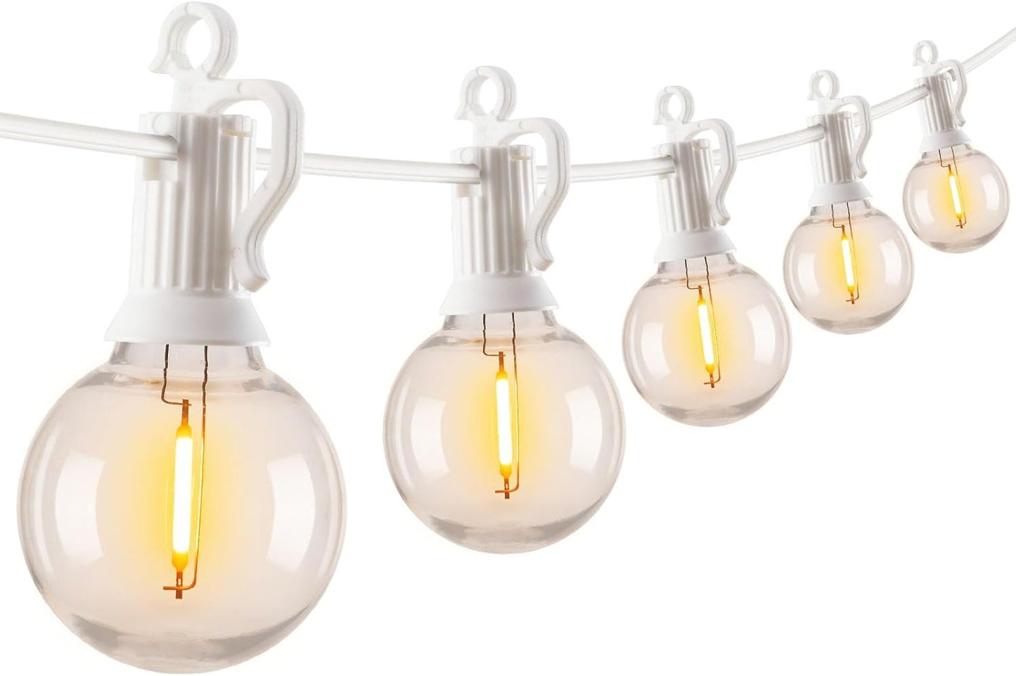 Brightown 60 Feet LED Outdoor String Lights for Patio Decor