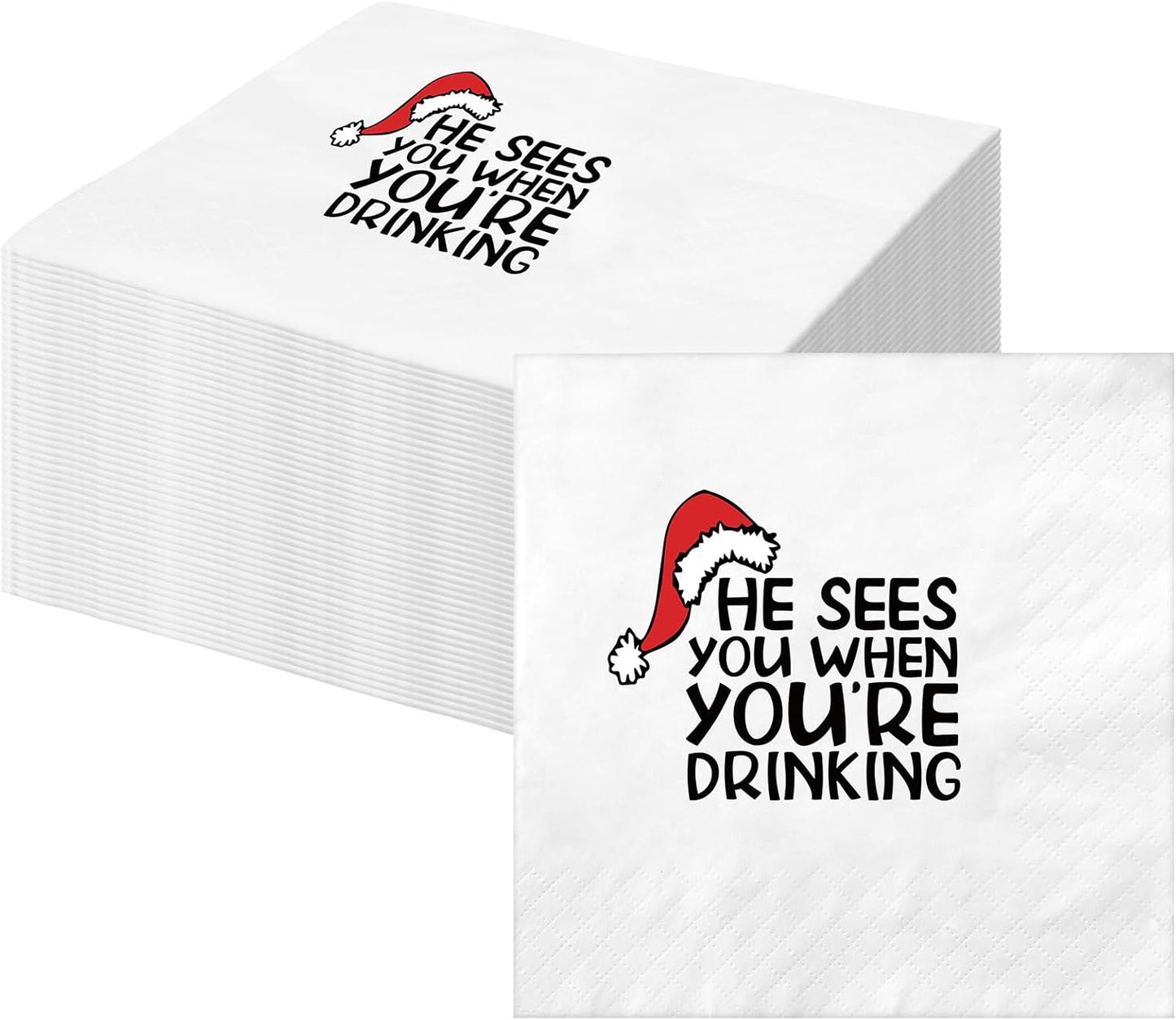 Elegant Please Leave by 9 Cocktail Napkins - Pack of 50