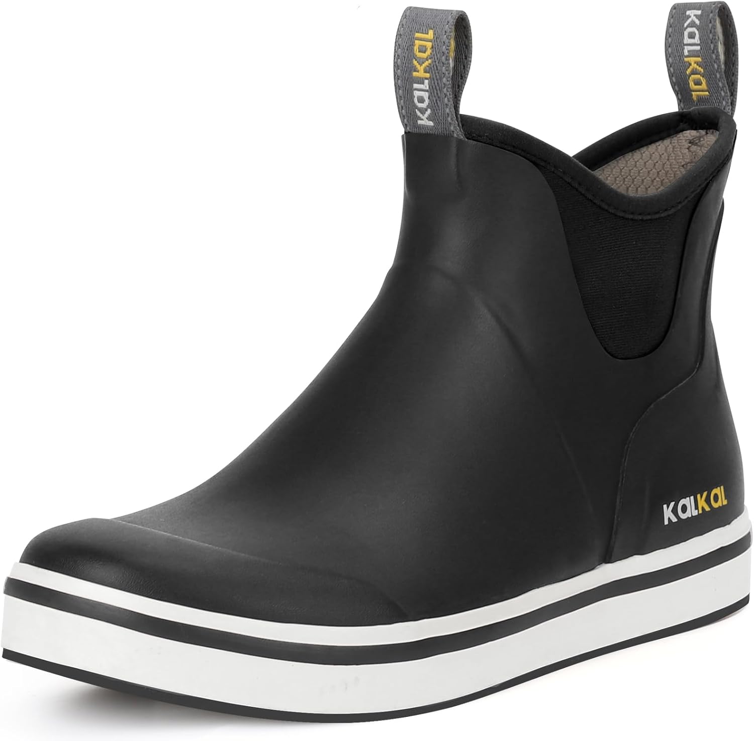 Kalkal Men's Deck Boots: Waterproof Fishing and Sailing Boots