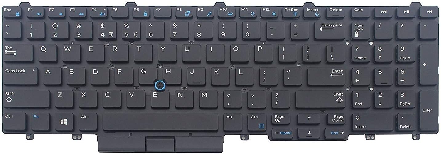 Original New Dell Latitude 5580 5590 5591 Laptop Keyboard Backlit
