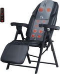Ezencon Folding Massage Chair: Full Body Heat, Adjustable, Height Range 59-79