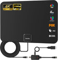 TV Antenna Indoor Digital Amplified HDTV Antenna - 16.5ft Cable